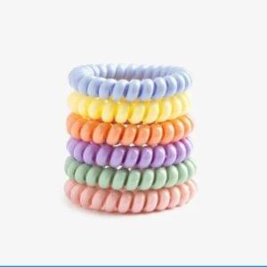 9 Pcs Spring Style Hair Pony Set – Multicolor Hair Ties for Women & Girls | Kiswa Online Store