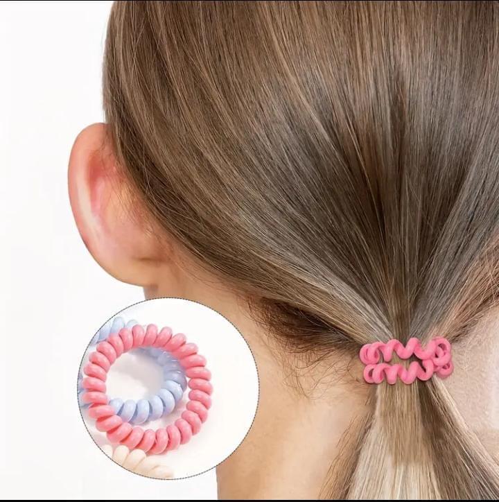 9 Pcs Spring Style Hair Pony Set – Multicolor Hair Ties for Women & Girls | Kiswa Online Store