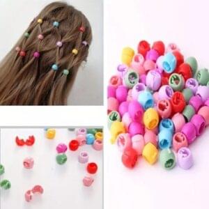 20 Pcs Multicolor Hair Beads Set – Fun Hair Styling Accessories for Girls | Kiswa Online Store
